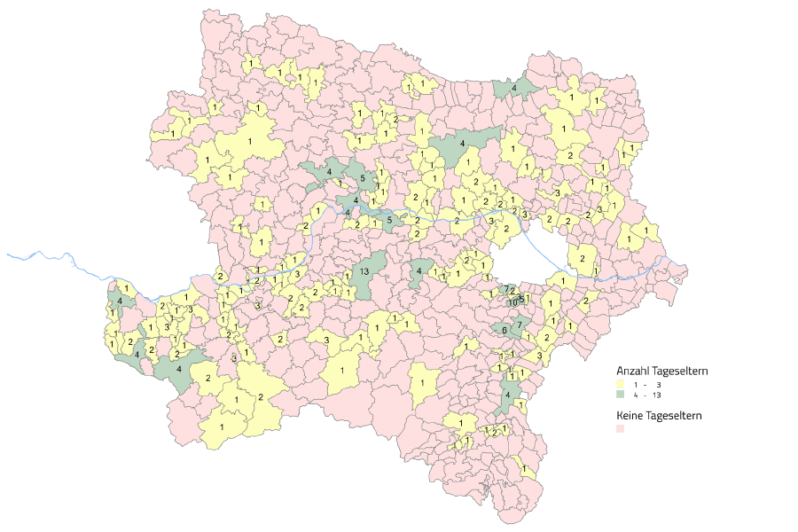 Grafik: Tageseltern in NÖ