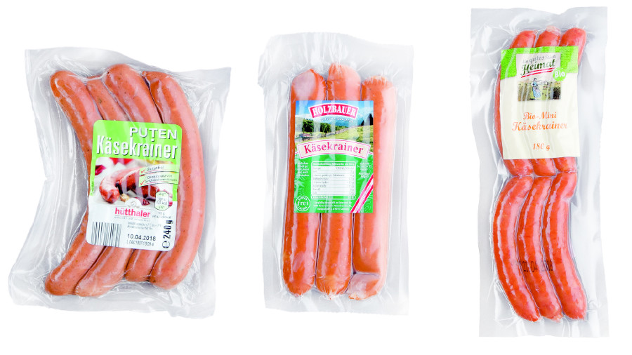 Käsekrainer-Test: die drei Sieger © Stiftung Warentest, VKI Käsekrainer-Test: die drei Sieger © Stiftung Warentest, VKI