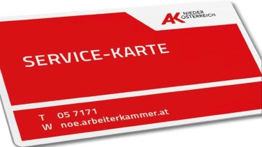 Bild Service-Karte © AK Niederösterreich