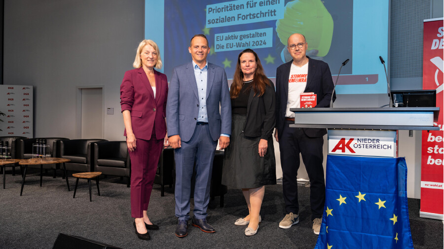 EU-Wahl 2024: AK & ÖGB Niederösterreich luden zu Diskussionsveranstaltung