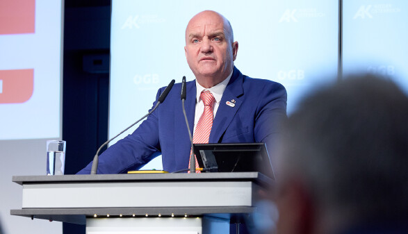 AK Nieder&ouml;sterreich-Pr&auml;sident und &Ouml;GB N&Ouml;-Vorsitzender Markus Wieser