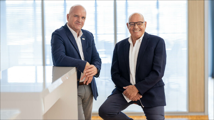 Markus Wieser, Pr&auml;sident der AK Nieder&ouml;sterreich und Vorsitzender des &Ouml;GB Nieder&ouml;sterreich mit Kult-Schauspieler Wolfgang B&ouml;ck