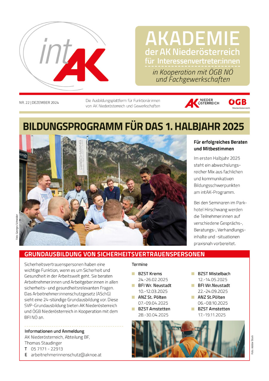 intAK-Zeitung 1. Halbjahr 2025