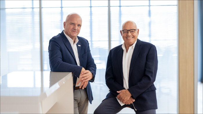 Markus Wieser, Pr&auml;sident der AK Nieder&ouml;sterreich und Vorsitzender des &Ouml;GB Nieder&ouml;sterreich mit Kult-Schauspieler Wolfgang B&ouml;ck, der das Kulturprogramm heuer im Sommer bereicherte.
