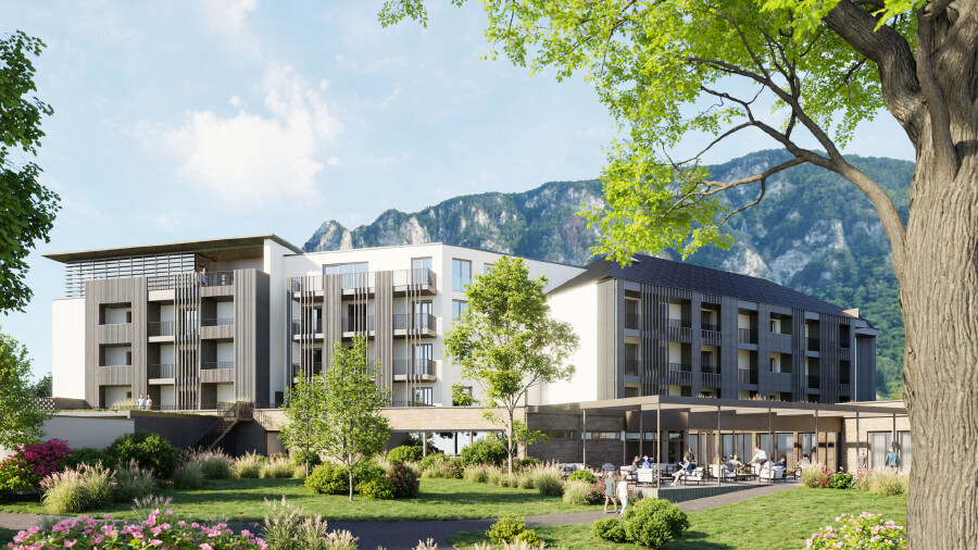 So wird das Hotel nach dem Umbau aussehen. © Parkhotel Hirschwang So wird das Hotel nach dem Umbau aussehen.