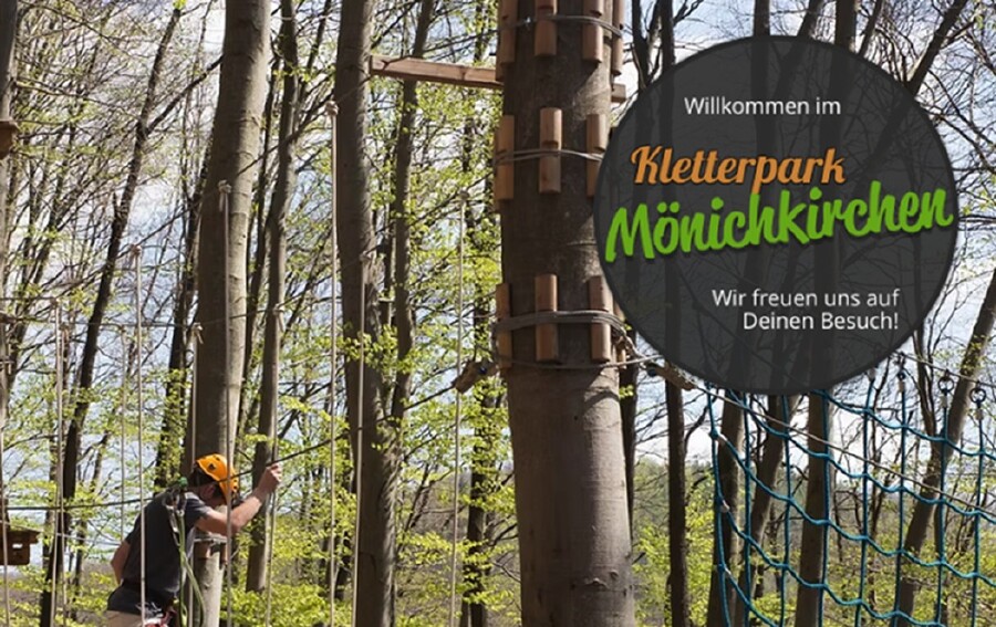Parcours in M&ouml;nichkirchen mit Schrift
